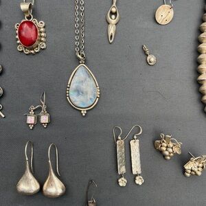 Sterling Silver and Gemstone Jewelry Set